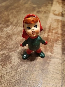 Josef Original Child Boy Christmas Caroler Vintage Figurine With Hair - Picture 1 of 10