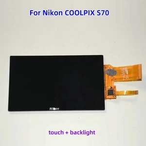 Schermo touch LCD fotocamera originale pannello monitor per Nikon Coolpix S70 - Foto 1 di 1
