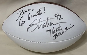 Michael Strahan Signed Mini Football w/Inscription - JSA COA - NFL HOF - Picture 1 of 6