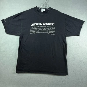 1997 Star Wars T-Shirt Trilogie Zitat Exclusive FX Cast & Crew Rare Lucas Vintage XL - Bild 1 von 8