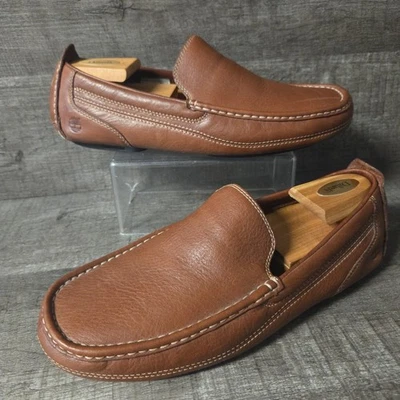 Timberland Smart Comfort Marrón Cuero Mocasines Cuadrado Moc Puntera AMPLIO 11.5 W Foto 1 de 4