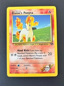2000 Pokémon Blaine's Ponyta Gym Challenge Set Unlimited 64/132 WOTC LP - Bild 1 von 2