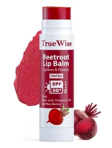 Bálsamo labial tintado True Wise con FPS 50 PA+++ bálsamo labial iluminador remolacha 5 g - Imagen 1 de 7