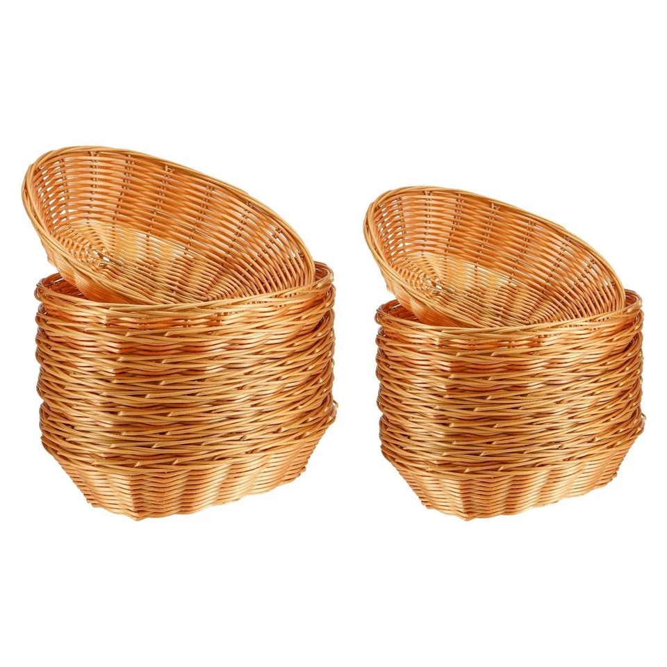 10x Oval Fruit Bread Basket Vegetables Basket Portable Multipurpose Decoration - Image 1 of 1