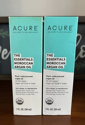 Aceite de argán marroquí Acure The Essentials, 1 fl oz (30 ml) X 2 Foto 1 de 4