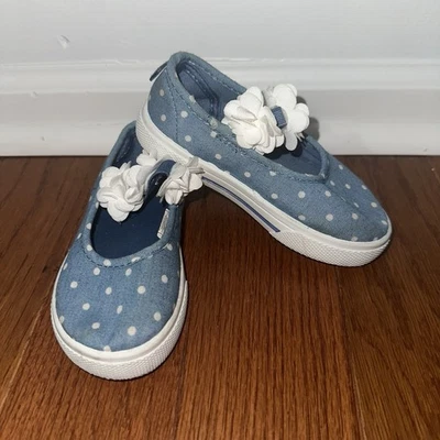 Carter's Girls Merci Mary Jane plana, azul, 7 niños pequeños Foto 1 de 4