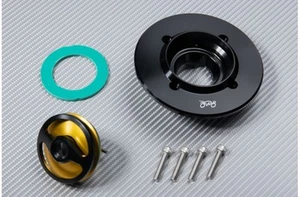 Gold Keyless 1/4 Turn Fuel Tank Gas Cap MV AGUSTA BRUTALE 1090 R / RR 2009-2018 - Picture 1 of 4