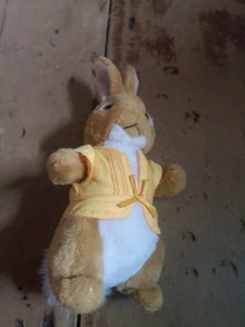TY beanie plush Mopsy Bunny Peter Rabbit Yellow Coat Soft Cuddly Toy teddy 9” - Picture 1 of 7