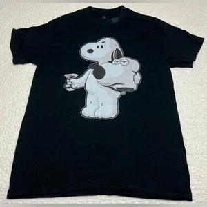 Snoopy x Brian Cartoon Mashup Shirt NEU - Bild 1 von 3