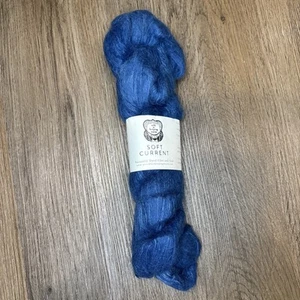 A Verb for Keeping Warm AVFKW Soft Current Yarn “Indigo Blue Sky” Alpaca Silk - Picture 1 of 9
