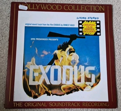 EXODUS SOUNDTRACK LP - POSTER - ERNEST GOLD - Image 1 of 2