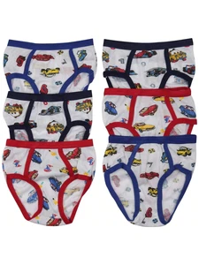ToBeInStyle Boys' Pack Of 6 Cotton Or Nylon Assorted Brief Underwear - Picture 1 of 31