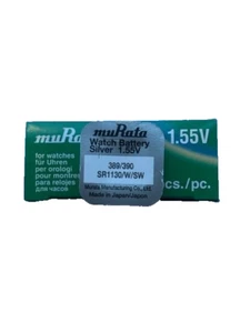Murata (Sony) 389-390/SR1130/SW Watch Batteries 1.55V Button Cells Silver Oxide - Imagen 1 de 2