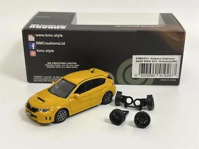 Subaru Impreza 2009 Wrx Sti Giallo LHD 1:64 Scala BM Creations 64B0221 - Immagine 1 di 4