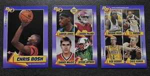 2003 Rookie Review Lot (3) Lebron James #38 Dwayne Wade #49 Chris Bosh #42 - Picture 1 of 2