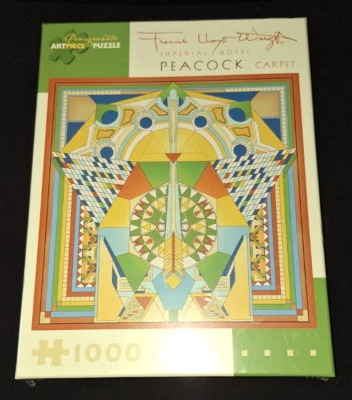 SEALED NIB FRANK LLOYD WRIGHT 1000 Pc PEACOCK IMPERIAL CARPET PUZZLE POMEGRANATE - Image 1 of 4
