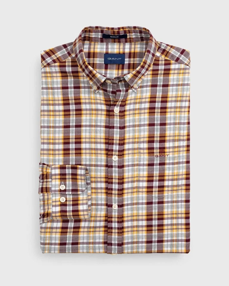 Camisa GANT Port Roja Invierno Sarga Brezo Abotonada 3011430 Talla M Nueva con Etiquetas Foto 1 de 1