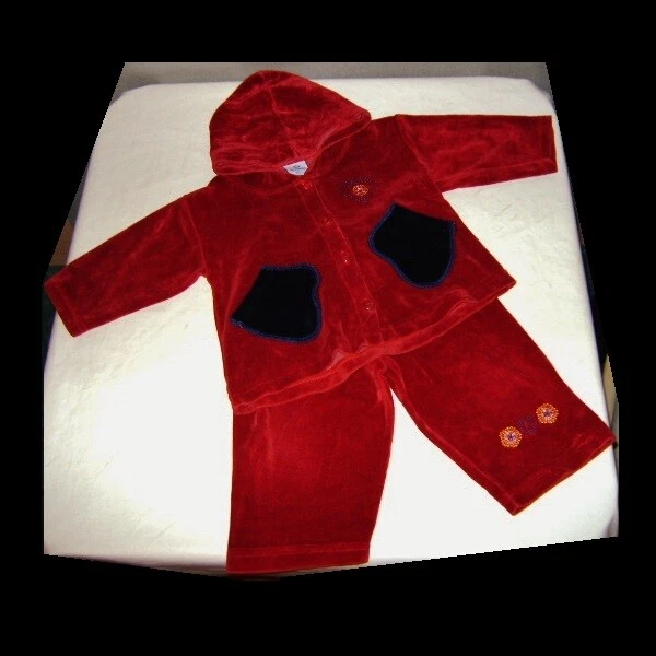 BRANDILI Baby Hausanzug Gr 74 Samt Jacke Hose 9 monat - Bild 1 von 4