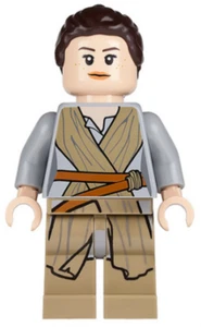 Lego Star Wars Minifigure Rey sw0677 used with light saber - Picture 1 of 3