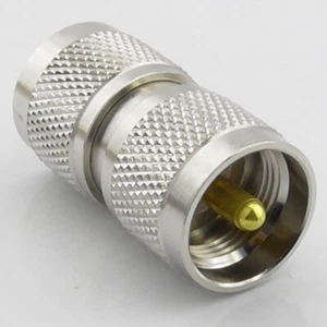 Adaptador macho PL259 doble UHF SO239 unión de zócalo - Imagen 1 de 3