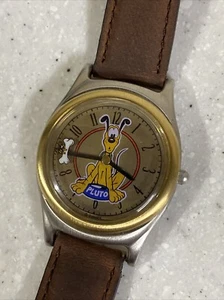 Disney Animated Pluto Mickey Mouse Hund rotierender Knochen Analog Uhr neue Batterie - Bild 1 von 6
