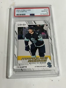 2023-24 O-Pee-Chee #578 Tye Kartye RC PSA 10 Seattle Rookie Card Pop 2!!! - Foto 1 di 1