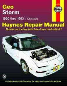 Geo Storm 1990-1993 Haynes Workshop Manual Service & Repair Petrol
