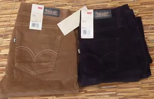 LEVI'S 535 JUNIOR LEGGING STRETCH SLIM FIT ANKIE LENGTH CORDUROY JEANS LIST$48 - Picture 1 of 10