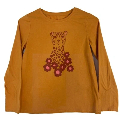 Camiseta Cat & Jack Jóvenes Niñas Grande (10-12) Manga Larga Oro Amarillo Ligera Foto 1 de 4