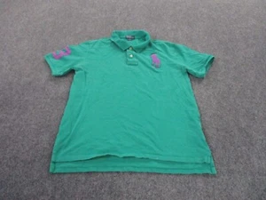 Polo Ralph Lauren Shirt Boys XL 18 20 Green Big Pony Logo Golf Casual Preppy - Picture 1 of 11