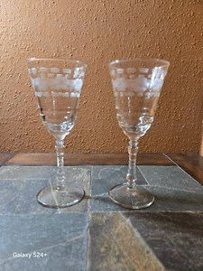 Rock Sharpe 3005-10 Water Goblets 7 7/8" Set of 2 - Imagen 1 de 3