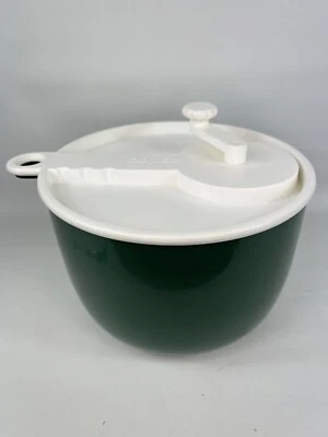 Hilandero de ensalada vintage verde de mediados de siglo moderno Sam Lebowitz 604 COPCO hecho en EE. UU. Foto 1 de 4