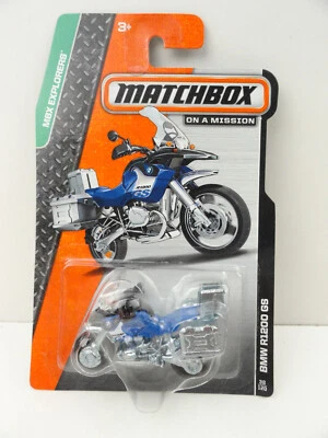 2014 Matchbox #38 BMW R1200 GS (Blue) - Image 1 of 4