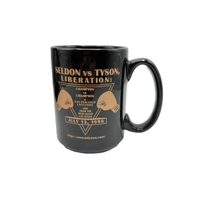 Vintage 1996 Seldon VS Tyson Boxing Match WBA Coffee Mug MGM Las Vegas - Picture 1 of 3