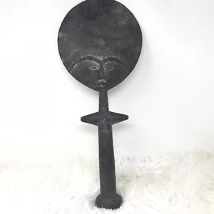 Antique African Tribal Art Aku Aba Ashanti Fertility Doll Statue 19”Hx7.75 - Picture 1 of 6