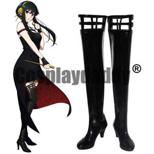 Spy x Family Thorn Princess Yor Forger Anime Cosplay Shoes Heel Tall Boots X002