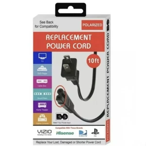 Xtreme Cables 10 Foot Polarized Replacement Power Cord Vizio, Hisense, PS1, B#26 - Picture 1 of 7