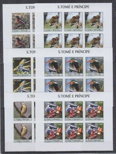 ST246I6. S.Tome and Principe - MNH - Birds - Sheets of 6 imperf - Picture 1 of 1