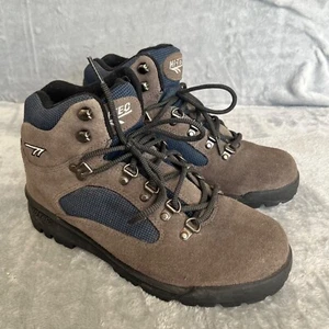 Hi-Tec Eurotrek Lite Wanderschuhe - Herren UK 7 - grau/blau Leder - sehr guter Zustand - Bild 1 von 8