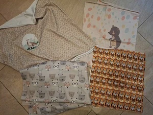 Stoffpaket Jersey Stoff Kinderstoff Fuchs Bär Tiere Softshellstoff  - Bild 1 von 7