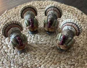 Department 56 Orchard Turkey Name Placecards Holder Set of 4 Thanksgiving - Picture 1 of 13