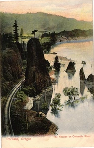 Vintage Portland Oregon Die Nadeln am Columbia River Postkarte K & K Nr. 299 - Bild 1 von 2