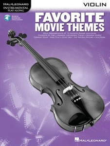 Favorite Movie Themes for Violin Solo Sheet Music 13 Songs Play-Along Book Audio - Picture 1 of 1
