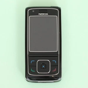 Vintage Nokia 6288 3G Slider Mobile Phone in Black w/ Charger from 2006 *AS IS* - Photo 1 sur 9