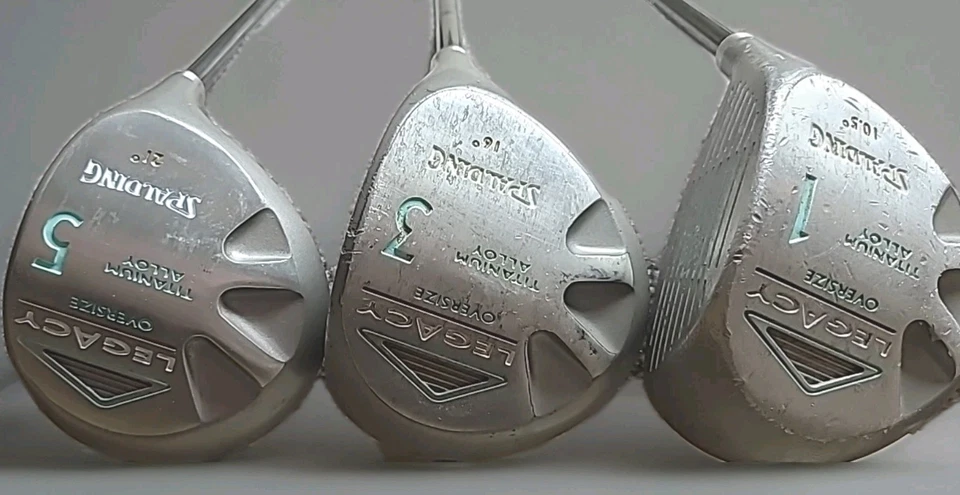 Juego de madera de aleación de titanio de gran tamaño Spalding para mujer diestro legado 1-3-5 Syncro-Flex  Foto 1 de 4