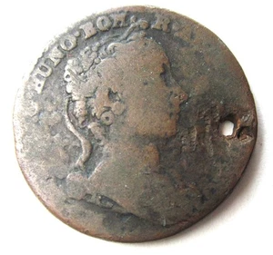 Moneda Liard 1745 Austriaca Países Bajos María Teresa Habsburgo Antigua Amberes - Imagen 1 de 4