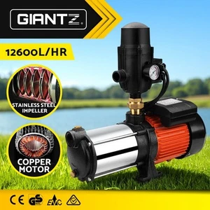 Giantz Garden Water Pump High Pressure 1800W 5-Stage Tank Irrigation Black - Picture 1 of 11