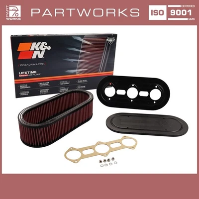 Juego de filtros de aire para PORSCHE 911 F Weber IDA 40/46 carburador filtro de aire deportivo K&N Foto 1 de 4