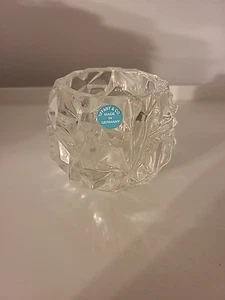 Tiffany & Co Kristall Bergschliff 3" Votivkerzenhalter signiert 3" eingestellt - Bild 1 von 7
