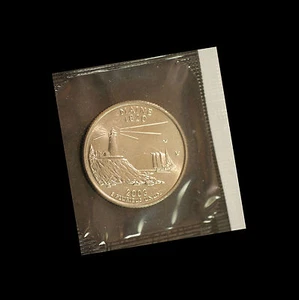 2003 P Maine State BU Washington Statehood Quarter in Original Mint Cello - Picture 1 of 1